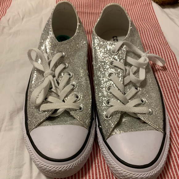 sparkly converse shoes